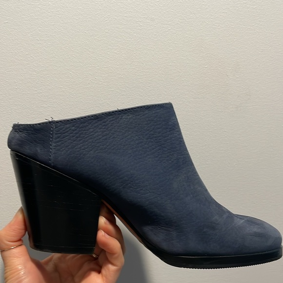Rachel Comey blue nubuck leather heeled Mule 6.5 - Picture 2 of 7